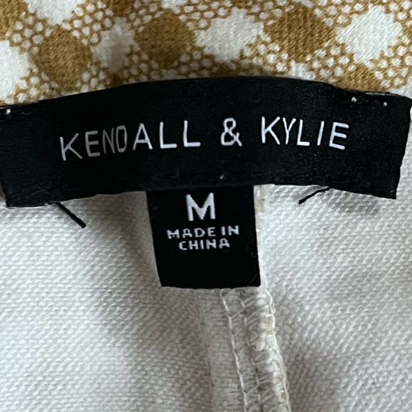 NWOT Tan Plaid Stretch Mini Skirt: Size M - Picture 5 of 5